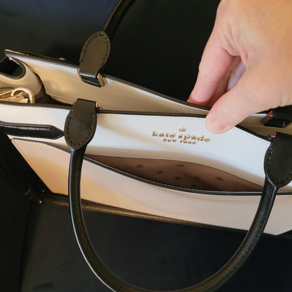 Kate Spade Black and Tan Satchel - Picture 7 of 8